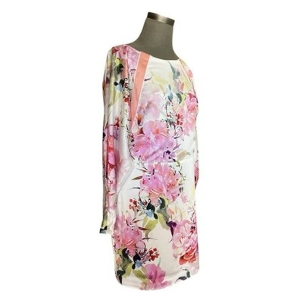 Guess Marciano Petal Perfection Floral Open Back Zip Mini Dress Size L Worn Once - Picture 7 of 13